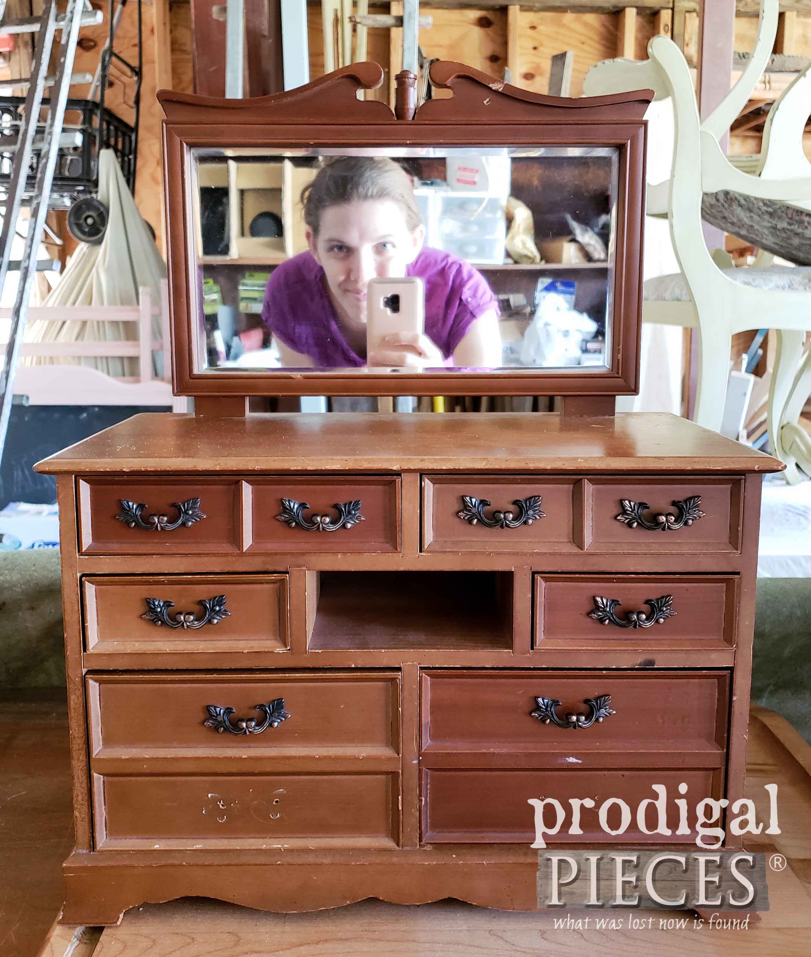 Mini Dresser Music Box Before | prodigalpieces.com