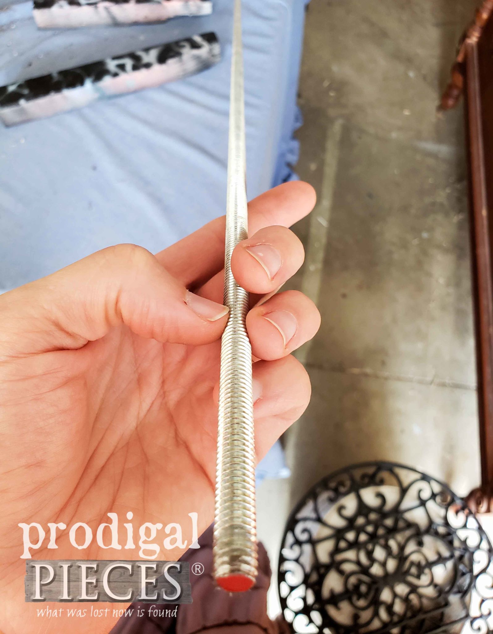 Threaded Rod Hardware for Plant Caddy Table | prodigalpieces.com