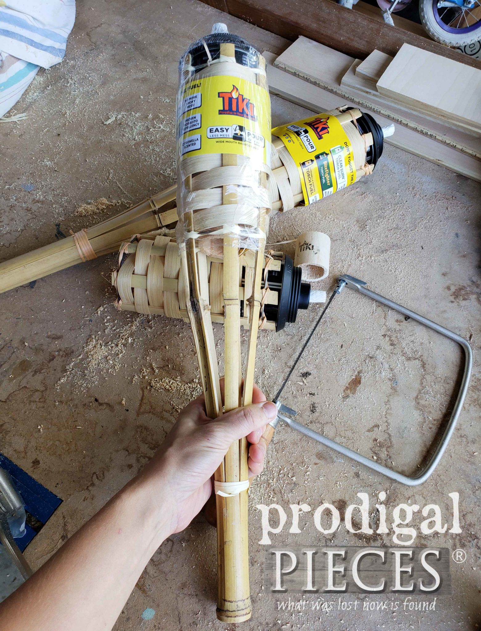 Upcycle a Bamboo Tiki Torch for Garden Decor by Prodigal Pieces | prodigalpieces.com