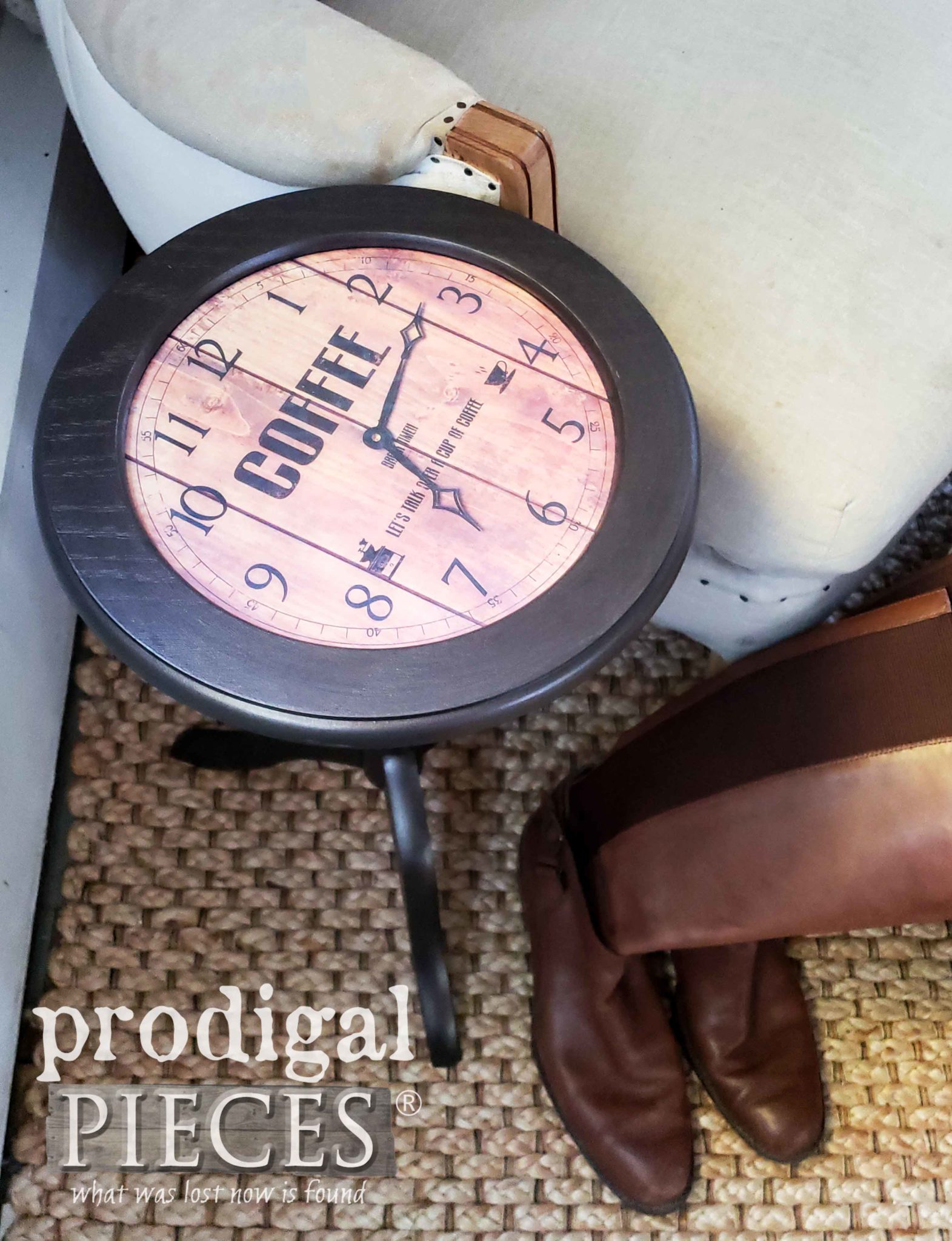 DIY Clock Face Table Top | by Prodigal Pieces | prodigalpieces.com