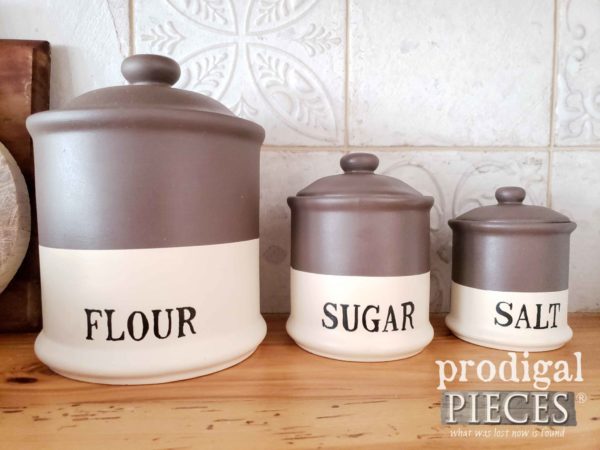 Farmhouse Kitchen Canisters DIY Style - Prodigal Pieces