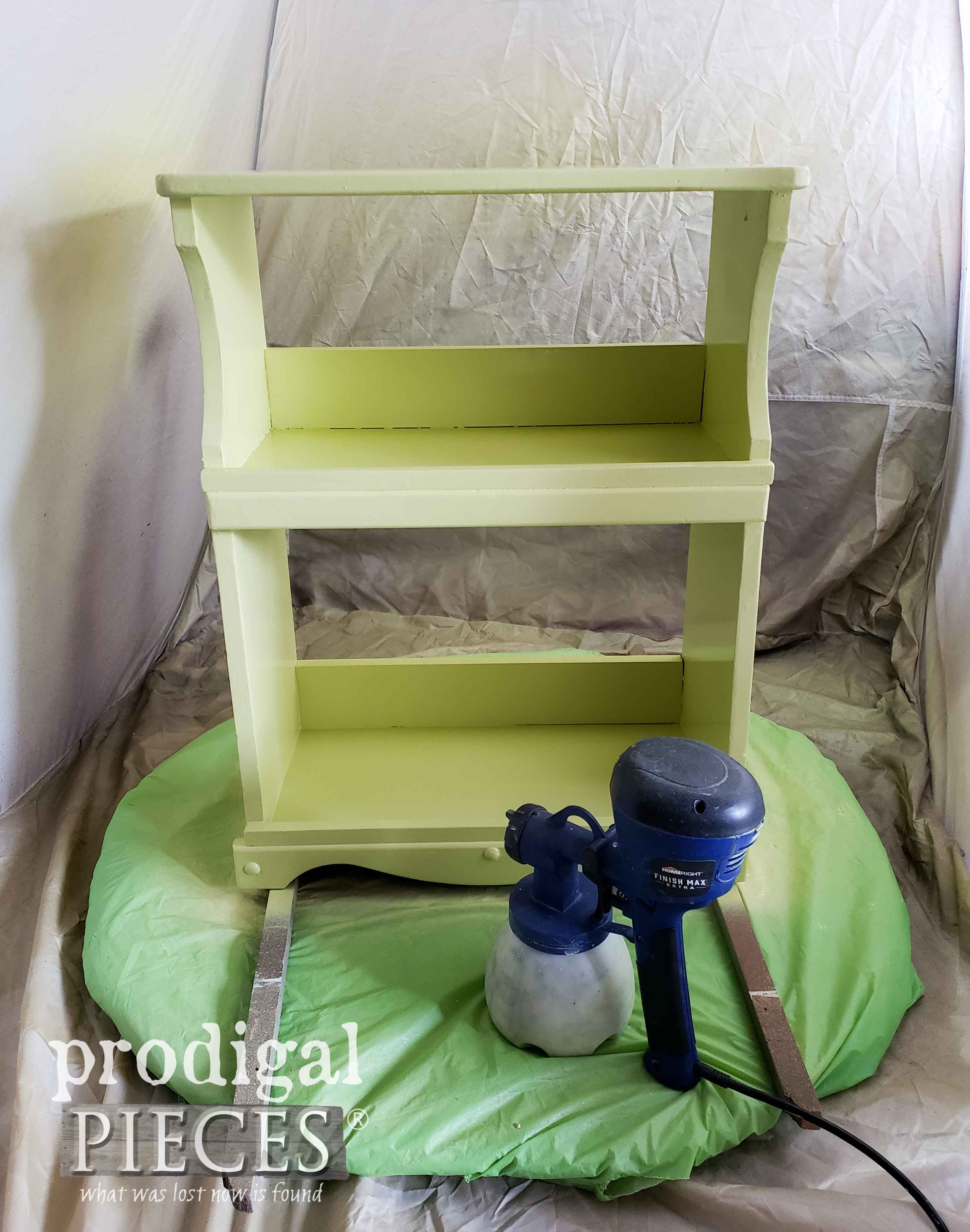 Upcycled Bookcase with Two Coats of Paint by Prodigal Pieces | prodigalpieces.com