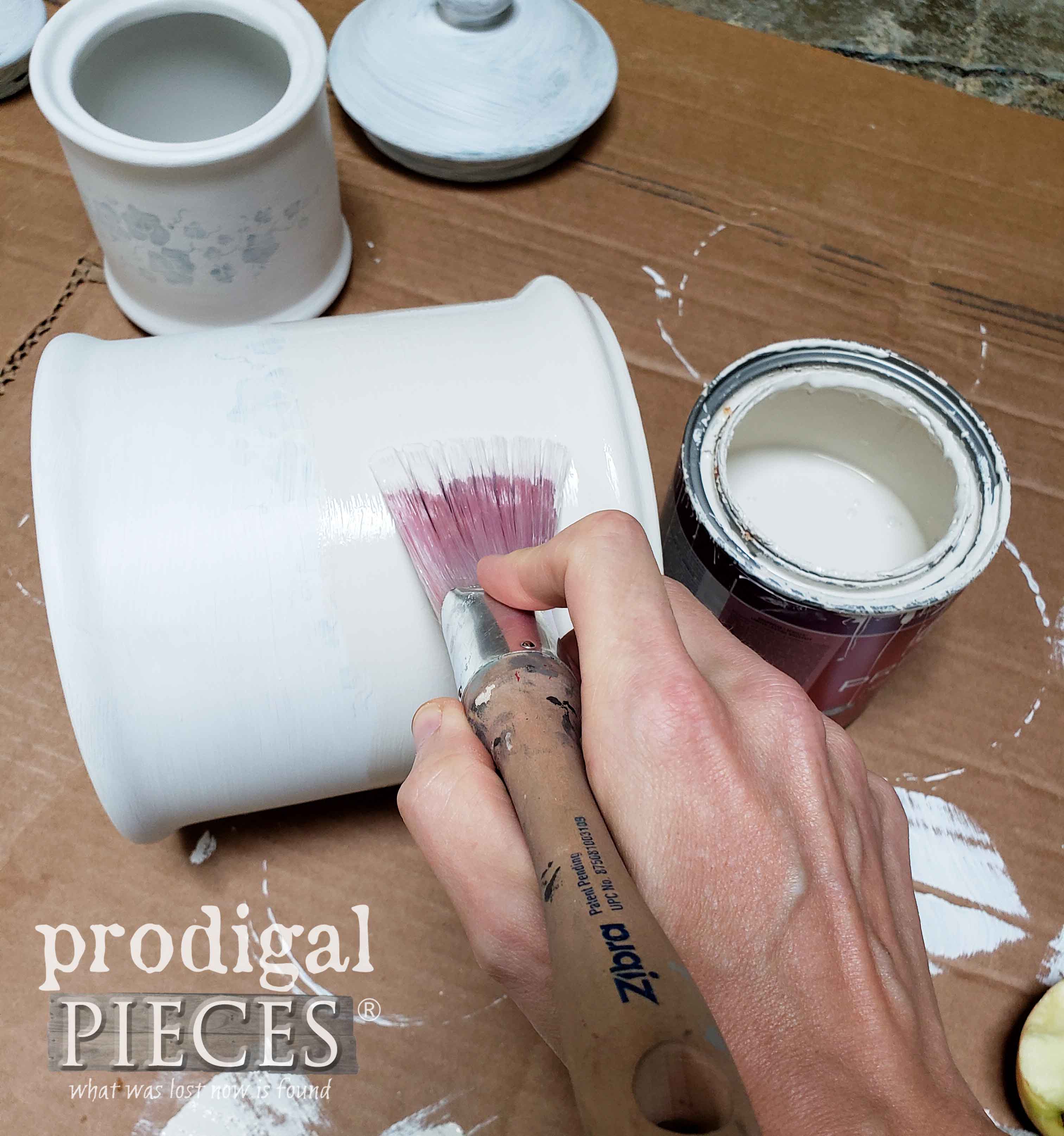 Painting Kitchen Canister Bottom by Prodigal Pieces | prodigalpieces.com