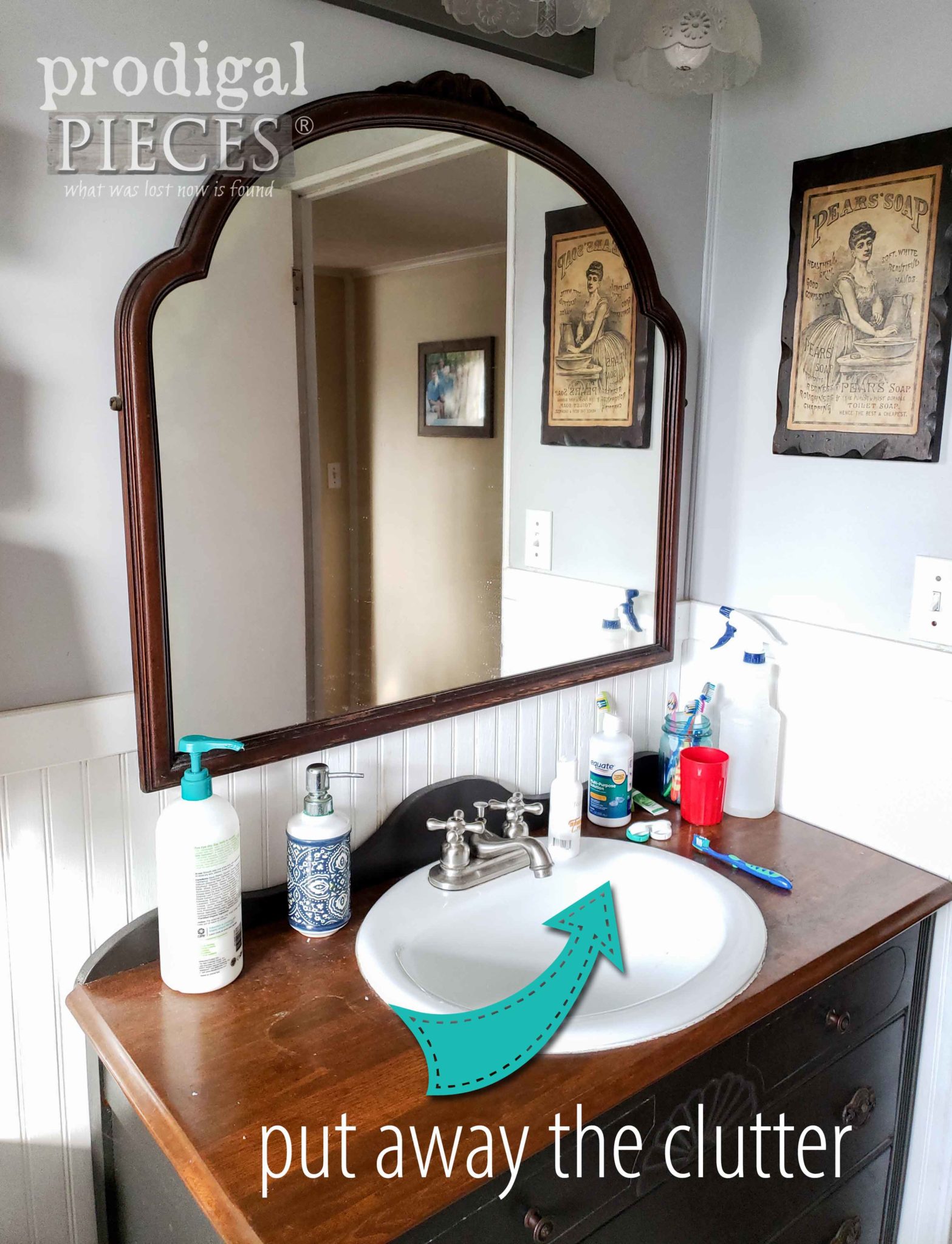 Last- Minute Cleaning Tip #1: Remove the clutter | prodigalpieces.com