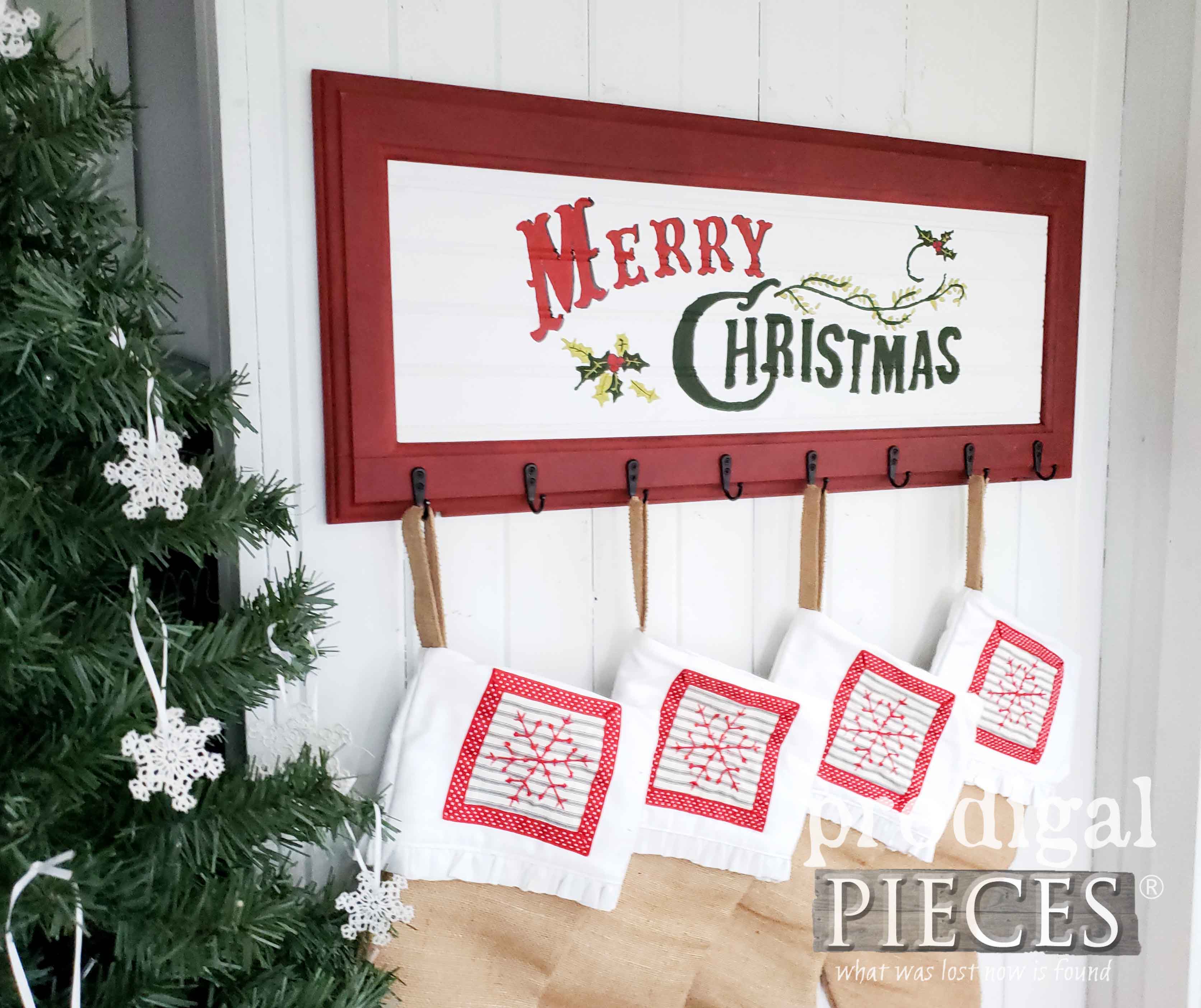 Create Your Own DIY Stocking Holder with this Tutorial by Prodigal Pieces Kids Create | prodigalpieces.com