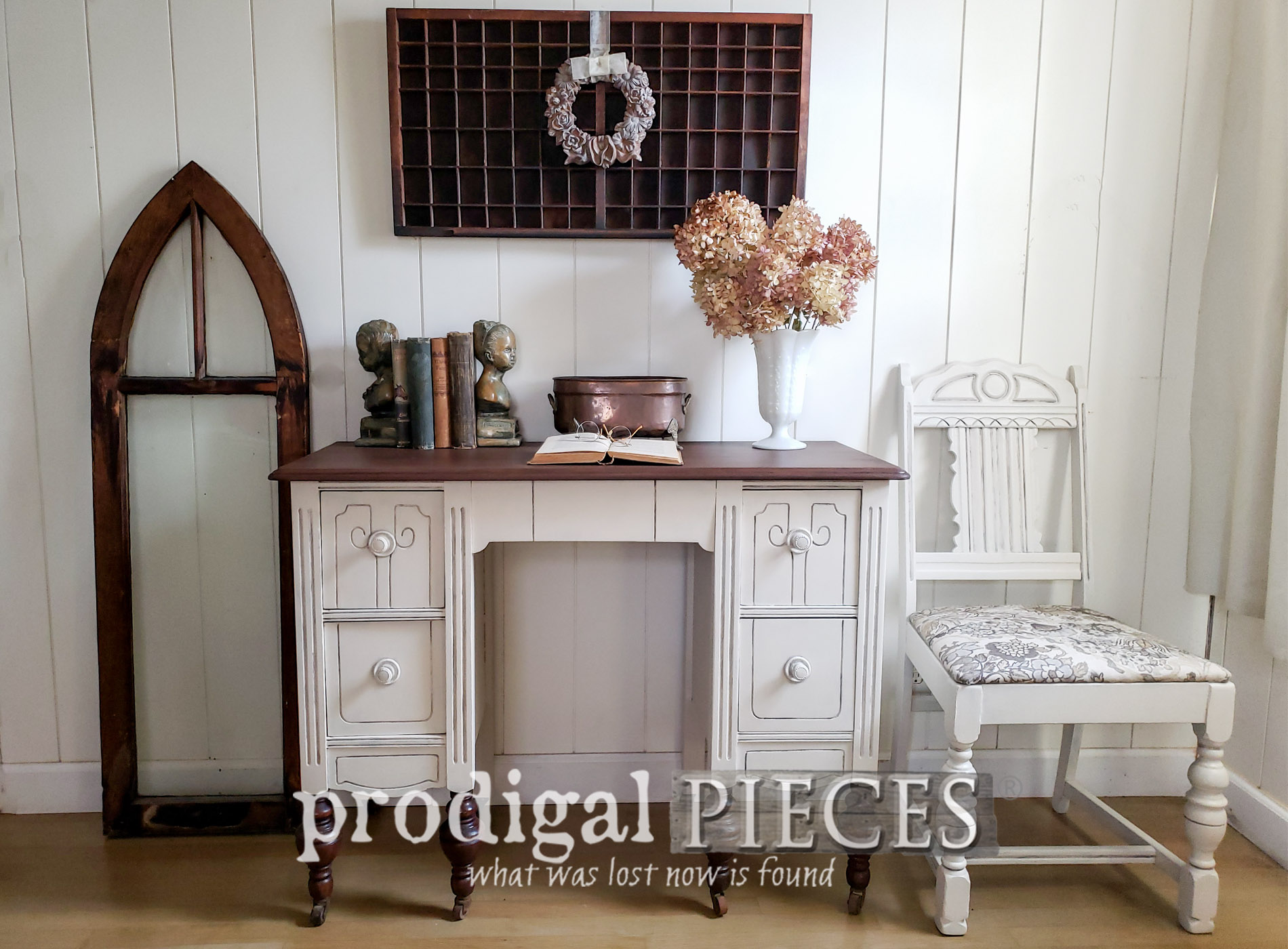 Featured Antique Dressing Table Turned Desk by Larissa of Prodigal Pieces | prodigalpieces.com
