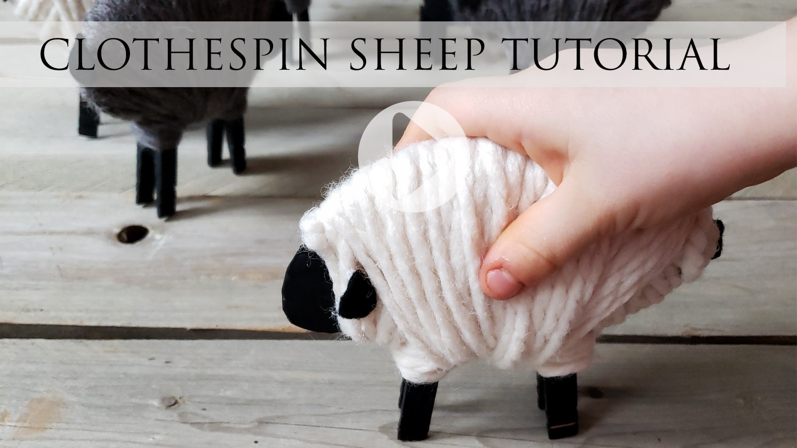 Adorable DIY Clothespin Sheep Tutorial by Larissa of Prodigal Pieces | prodigalpieces.com