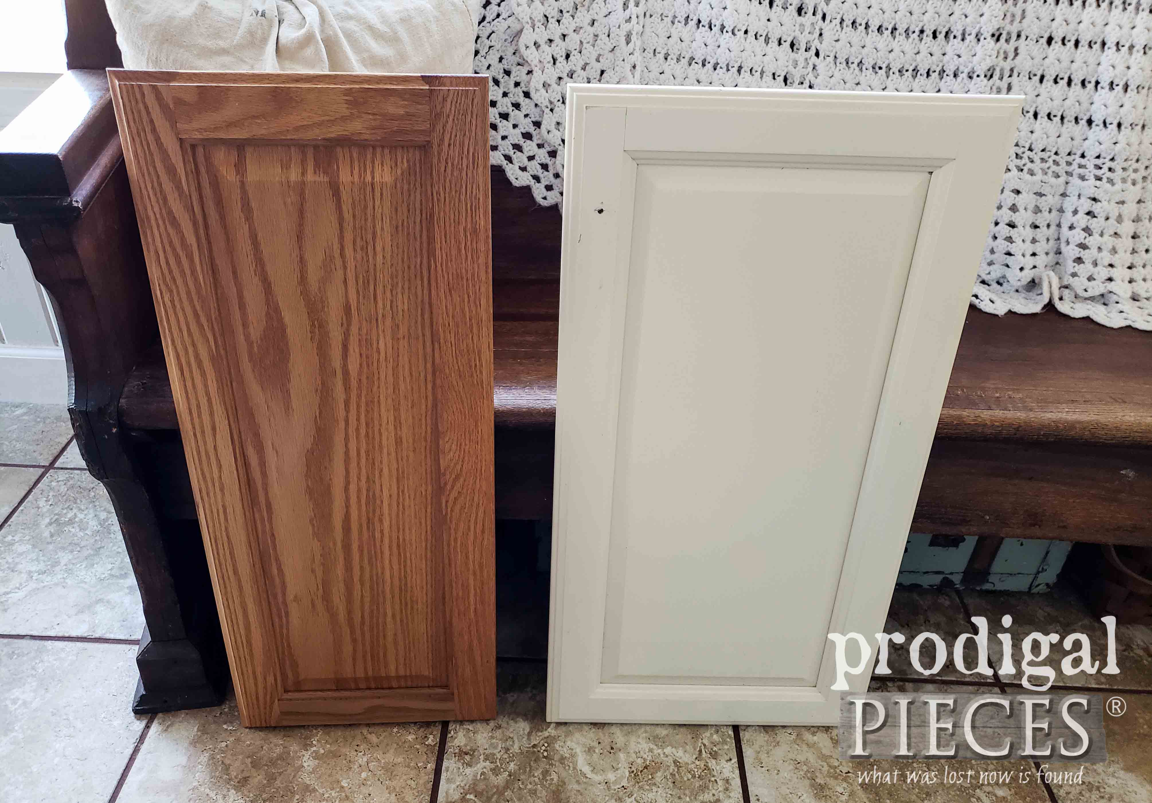 Upcycled Cupboard Doors Before by Prodigal Pieces | prodigalpieces.com
