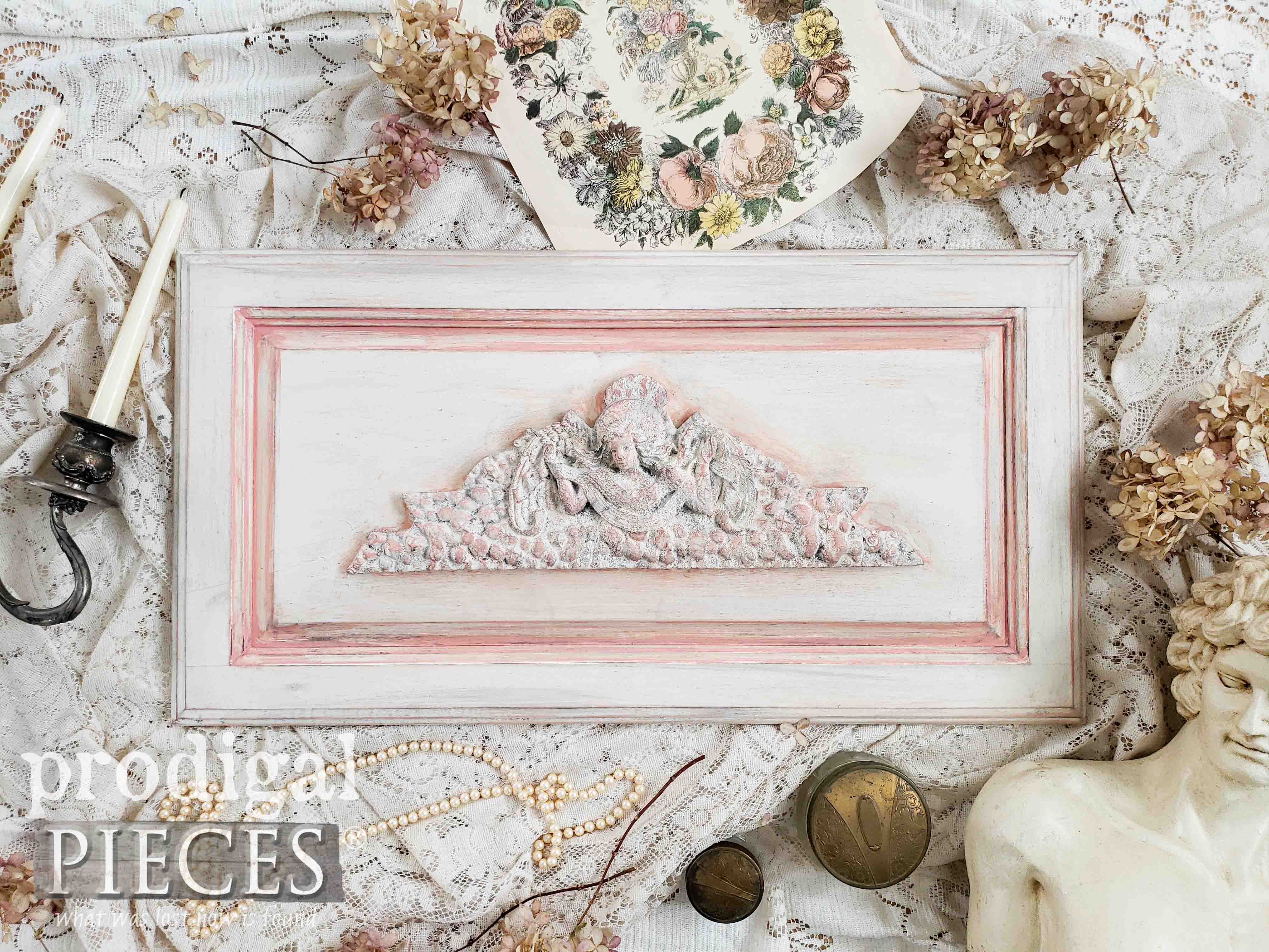 French Style Relief Wall Art Created using a Paint Layering Technique by Prodigal Pieces | prodigalpieces.com