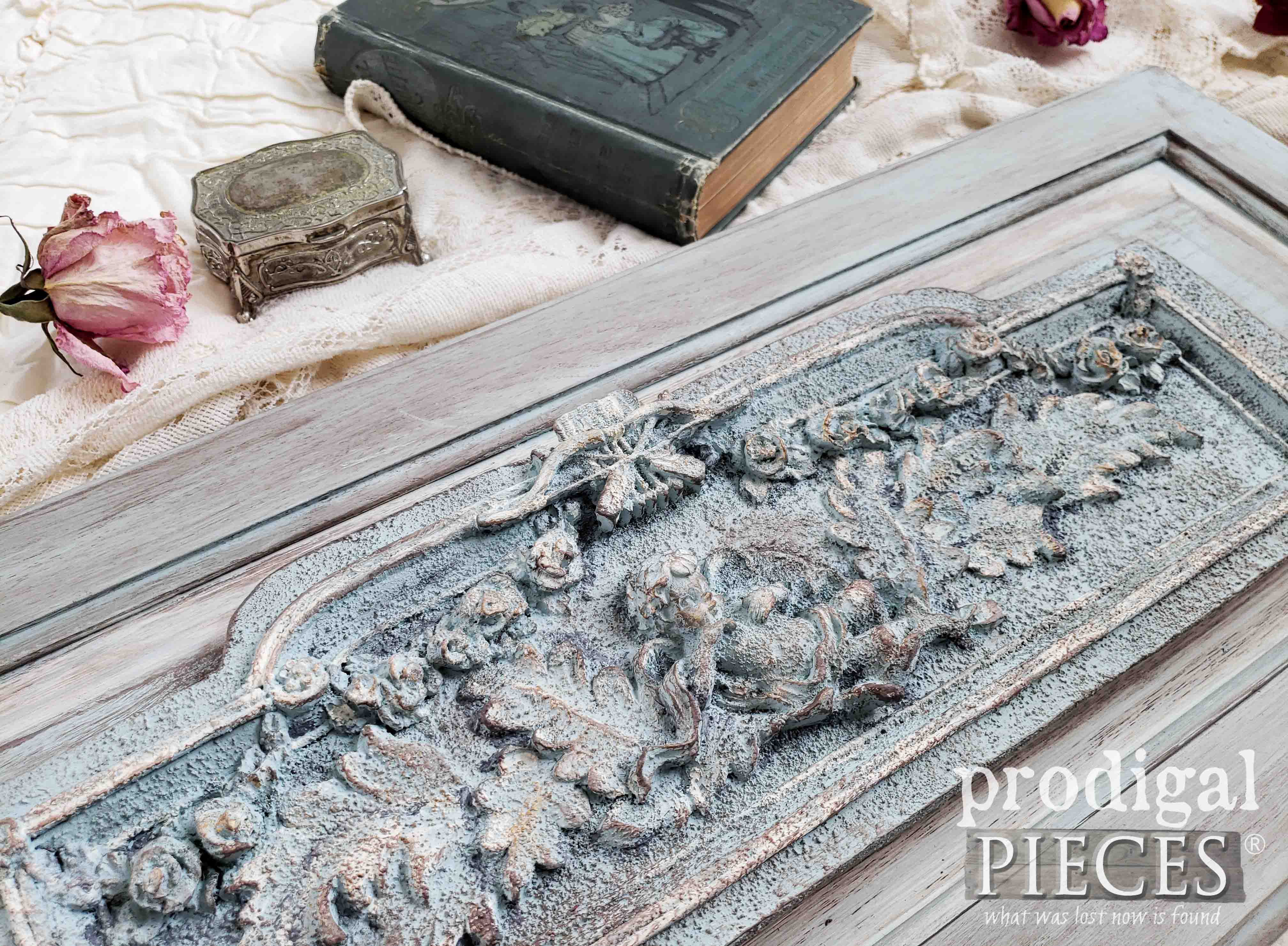 Vintage Style French Vignette with Paint Layering Technique by Larissa of Prodigal Pieces | prodigalpieces.com #prodigalpieces