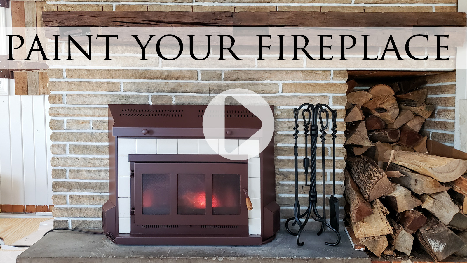 Video Tutorial How to Clean & Paint Fireplace by Larissa of Prodigal Pieces | prodigalpieces.com