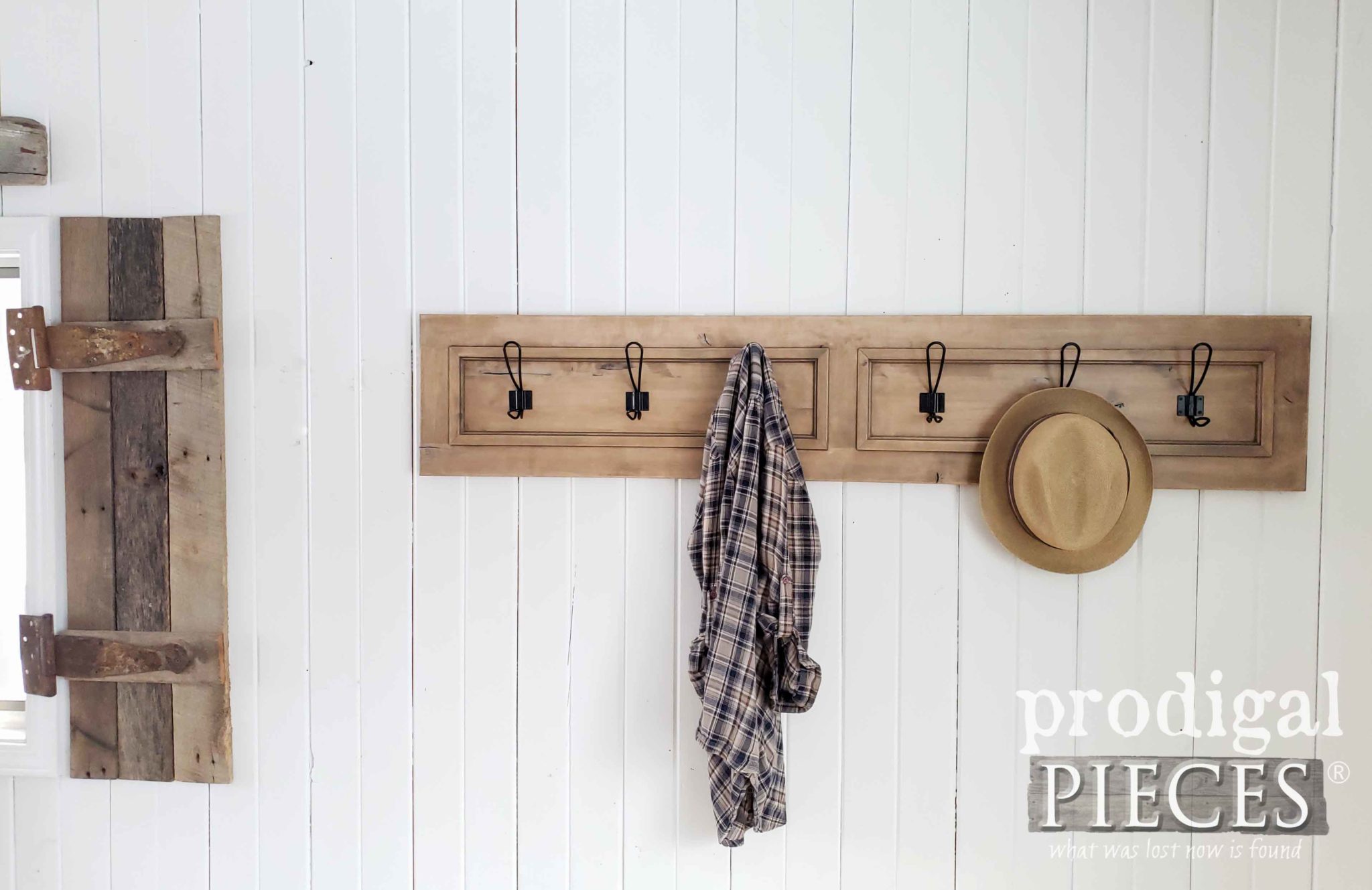 Rustic Farmhouse Coat Rack or Towel Rack for your Home | by Prodigal Pieces | prodigalpieces.com #prodigalpieces #diy #handmade #videos #tutorial #farmhouse #shopping #home #homedecor #homedecorideas #vintage