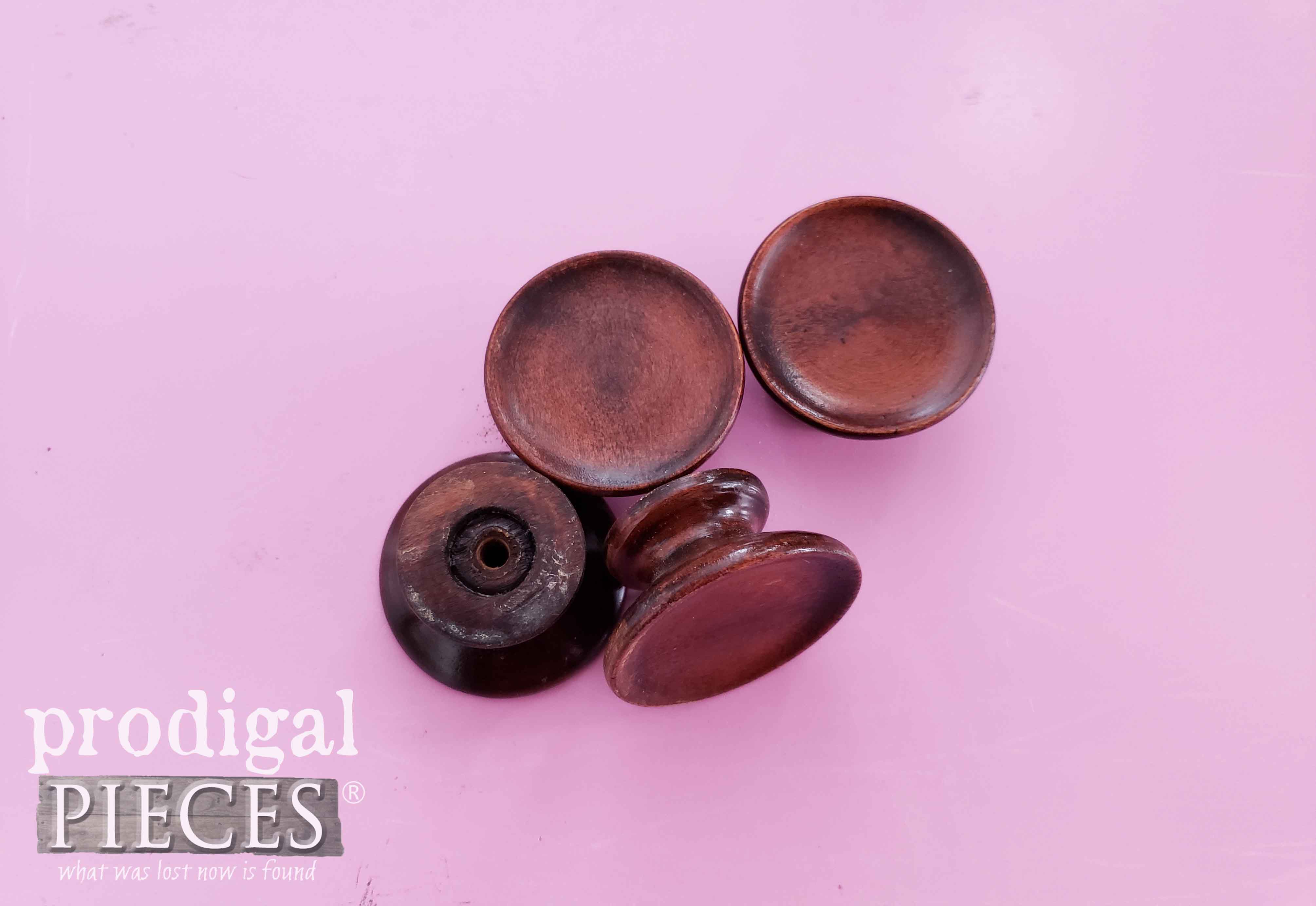 Upcycled Dresser Knobs for Bin Feet | prodigalpieces.com