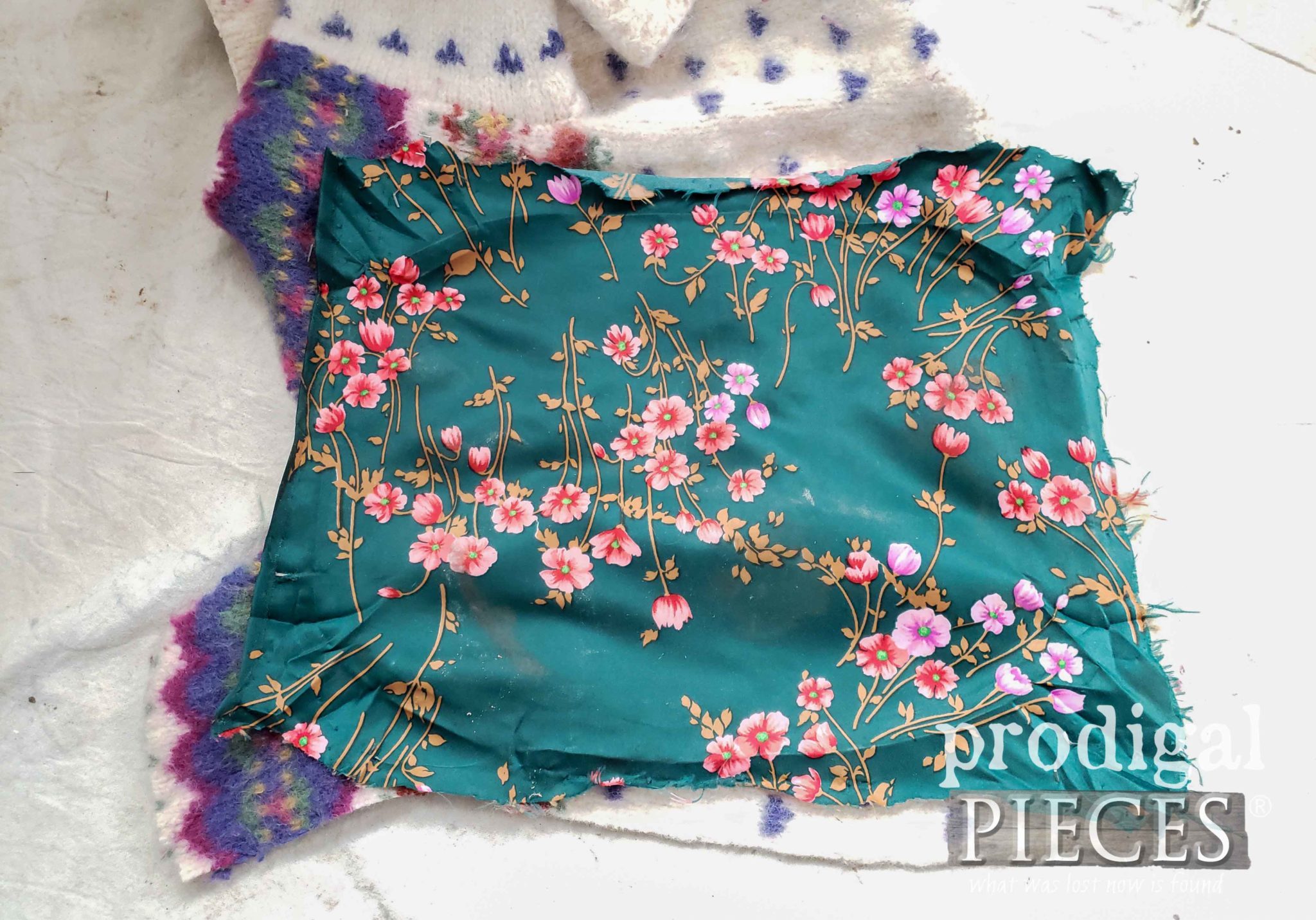 Using Old Upholstery as a Template for New | prodigalpieces.com