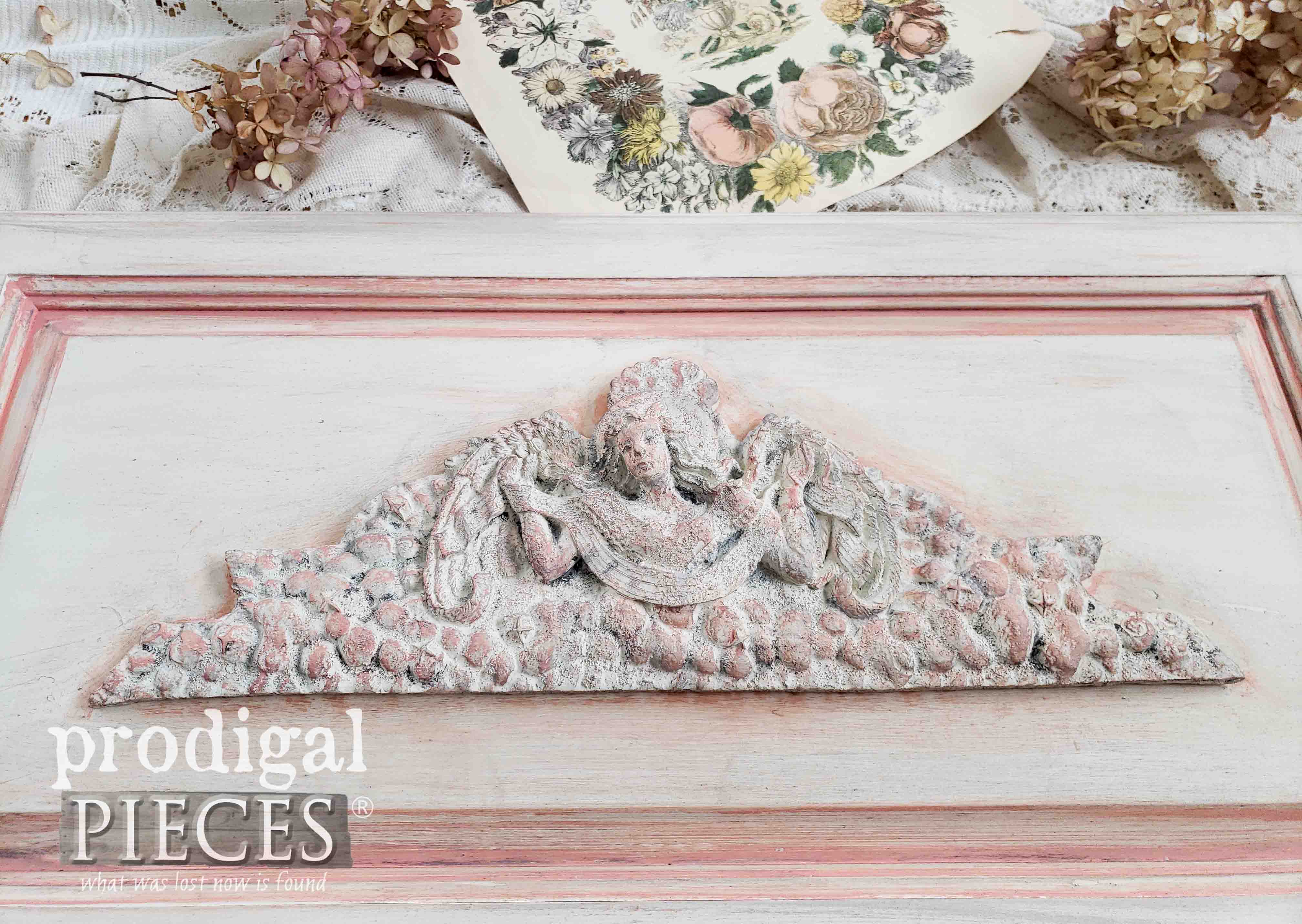 Vintage French Relief Wall Art Created with Upcycled Thrift Store Finds by Larissa of Prodigal Pieces | prodigalpieces.com #prodigalpieces #diy #handmade #home #shopping #homedecor #shabbychic #homedecorideas #videos