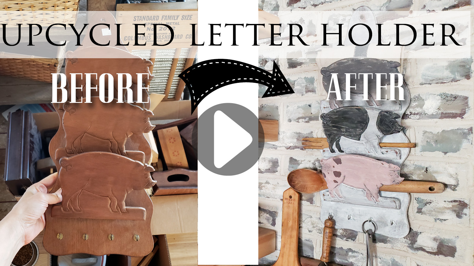 Upcycled Letter Holder Video Tutorial by Larissa of Prodigal Pieces | prodigalpieces.com #prodigalpieces