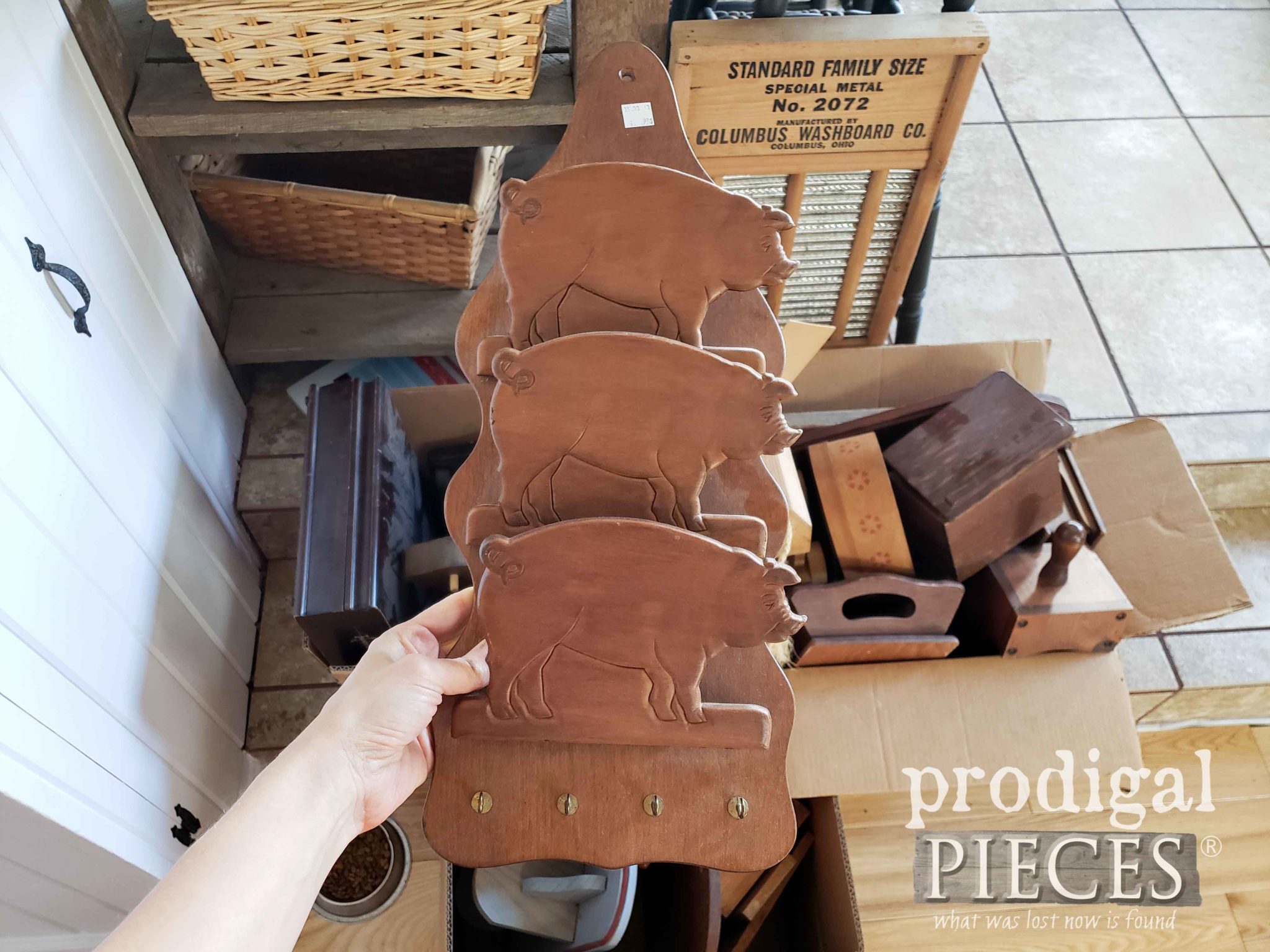 Vintage Letter Holder Before Makeover by Prodigal Pieces | prodigalpieces.com