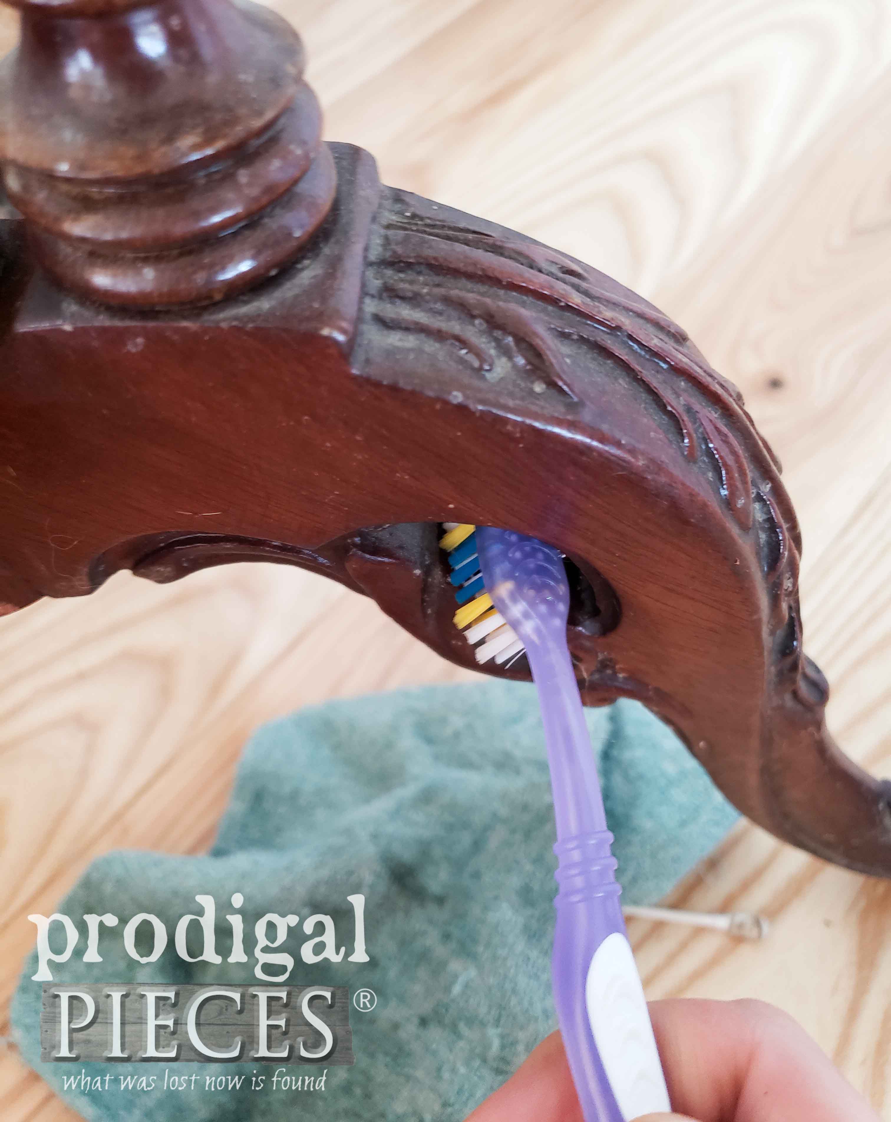 Cleaning Antique Table Legs | prodigalpieces.com
