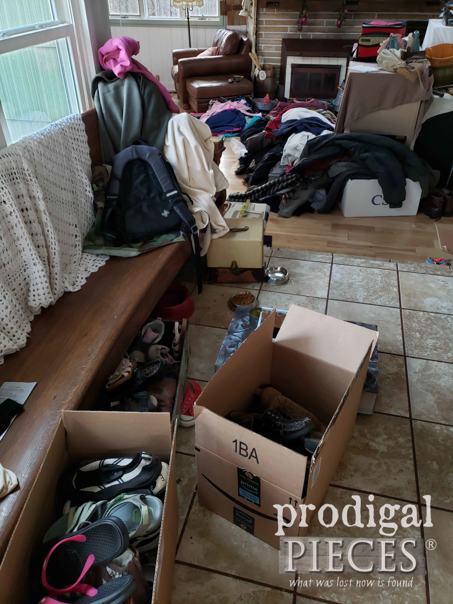 Reality Shot of Family Mess During Remodel | prodigalpieces.com 