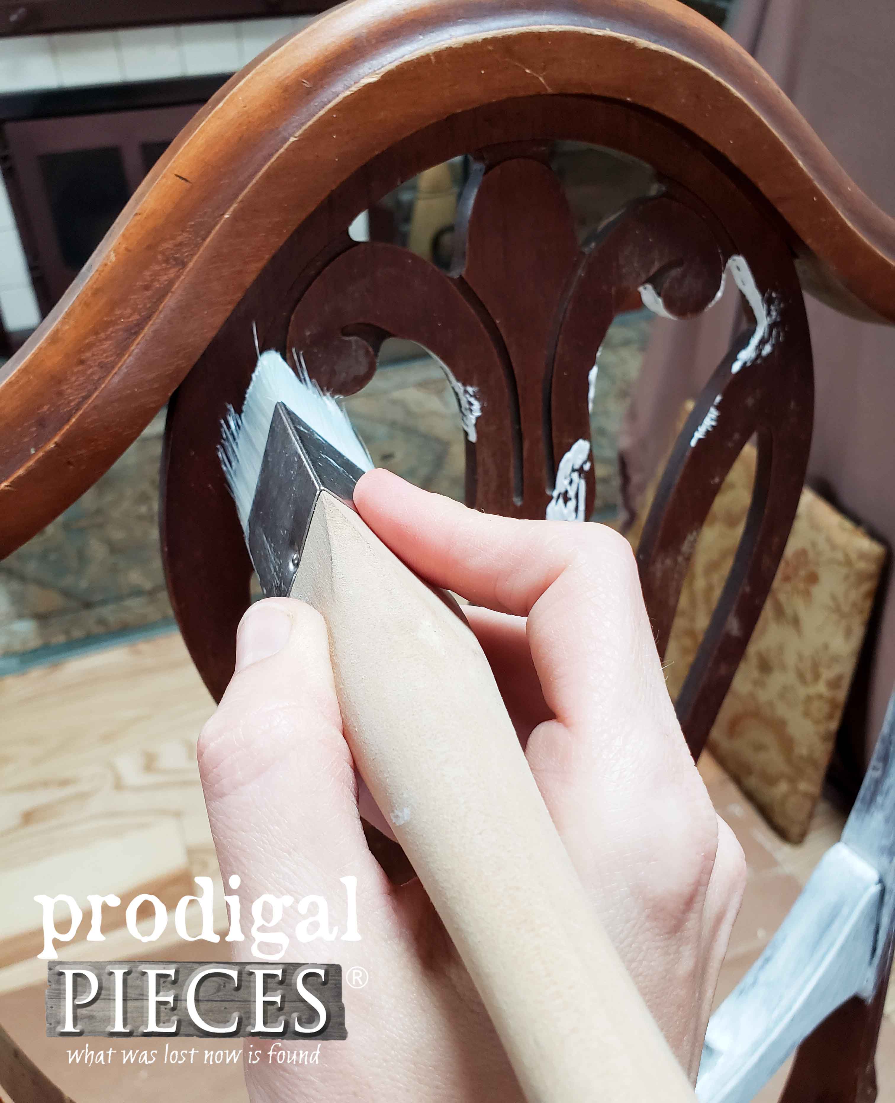 Painting Chair Details by Prodigal Pieces | prodigalpieces.com