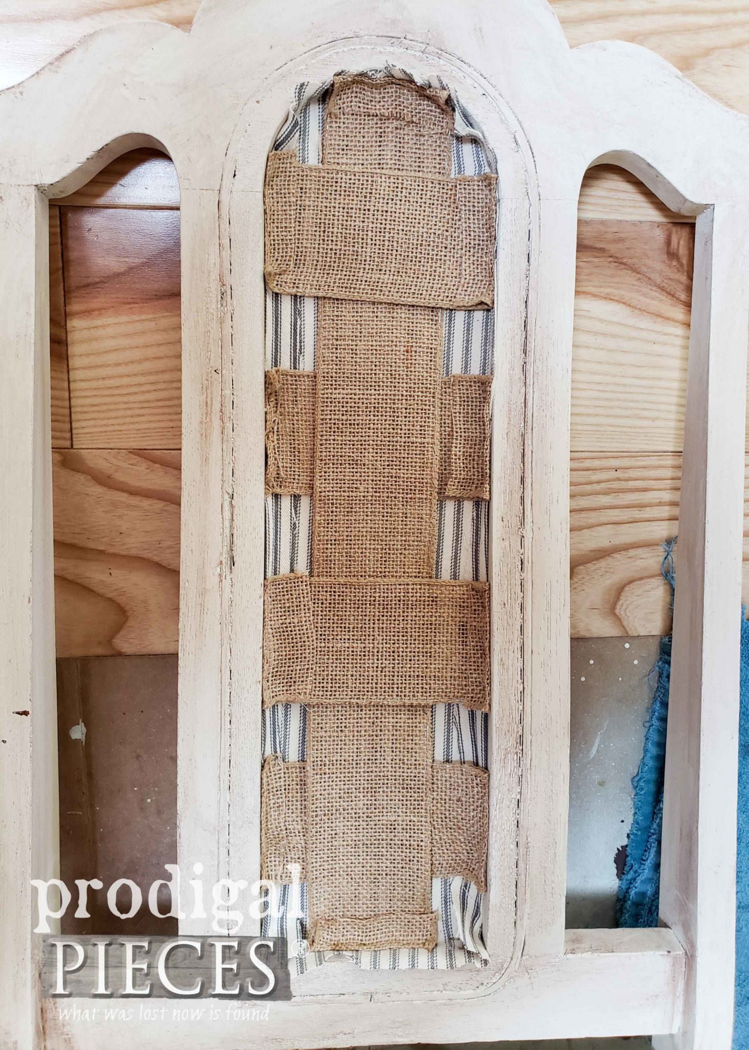 Adding Upholstery Webbing to Chair Back | prodigalpieces.com #prodigalpieces