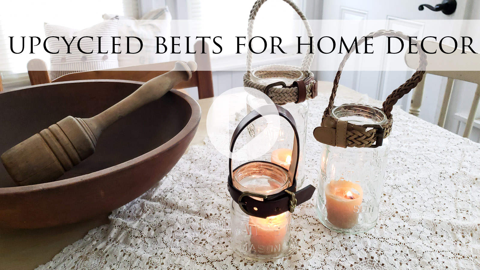 DIY Video Tutorial for Upcycled Belts in Home Decor by Larissa of Prodigal Pieces | prodigalpieces.com #prodigalpieces