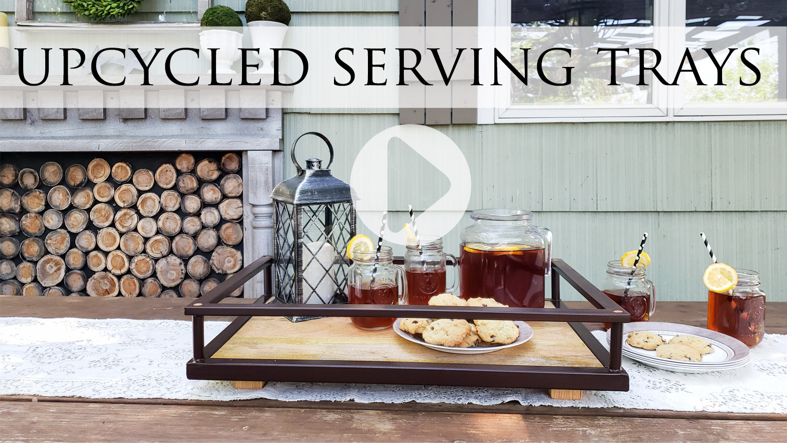 DIY Tutorial for Upcycled Serving Trays from Bar Cart by Prodigal Pieces | prodigalpieces.com