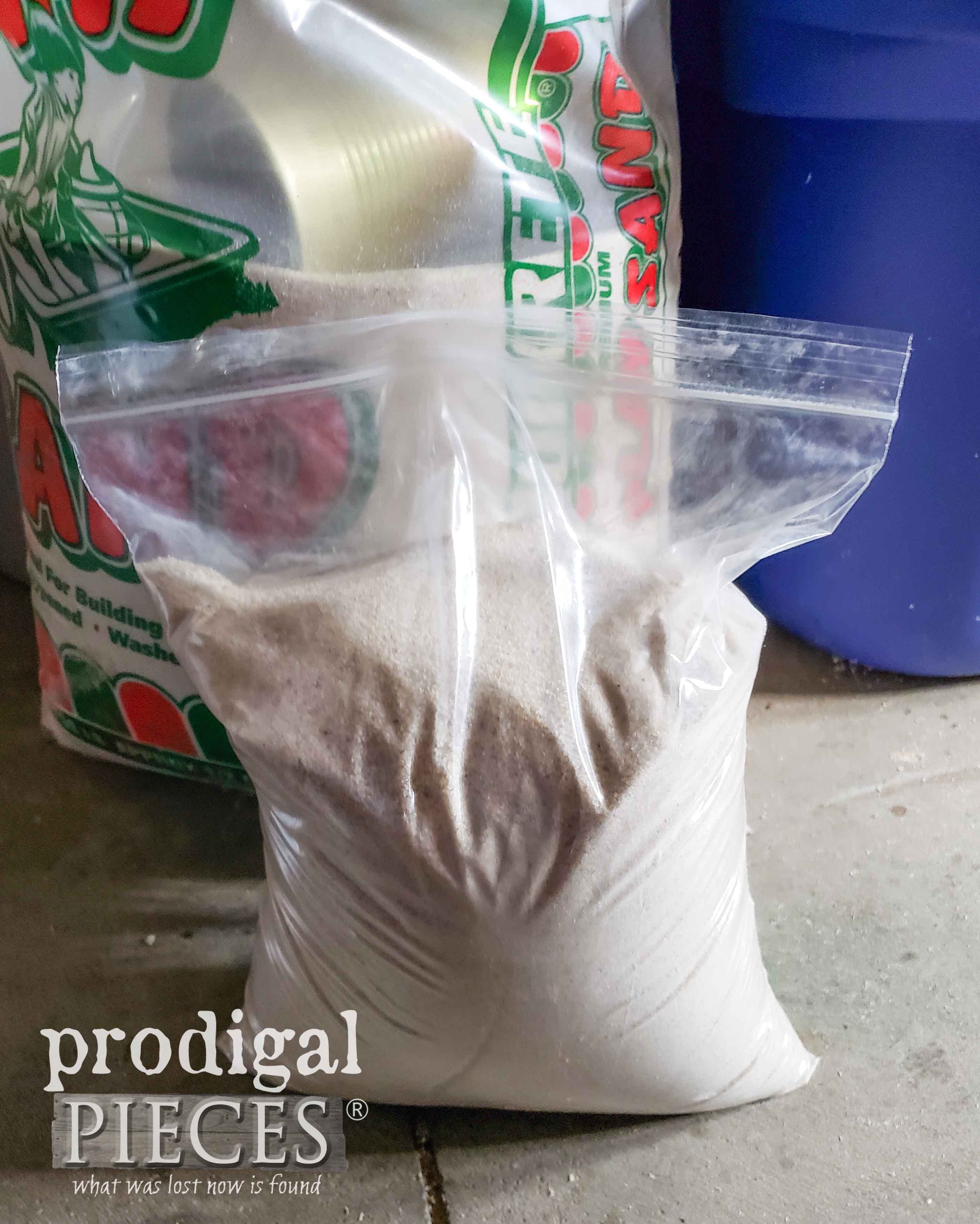 Bagged Play Sand for DIY Doorstop by Larissa of Prodigal Pieces | prodigalpieces.com #prodigalpieces #diy
