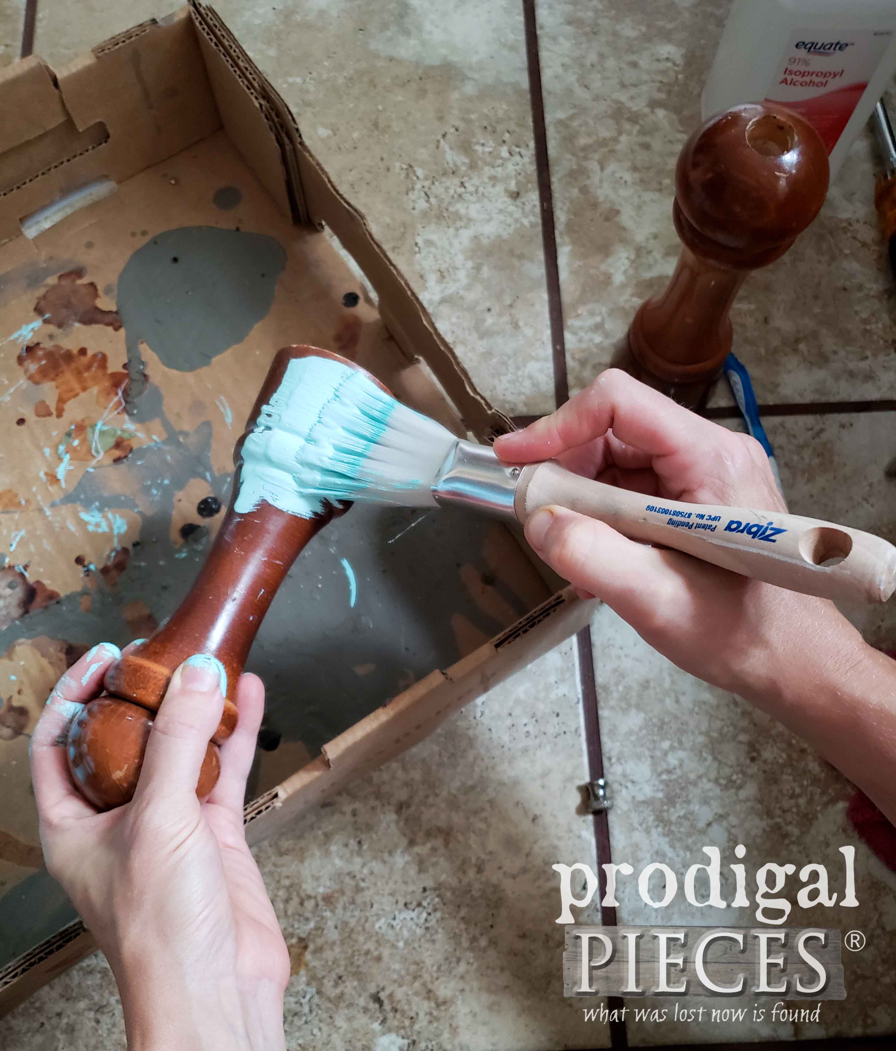 Painting Upcycled Salt & Pepper Mill Set | Prodigal Pieces | prodigalpieces.com