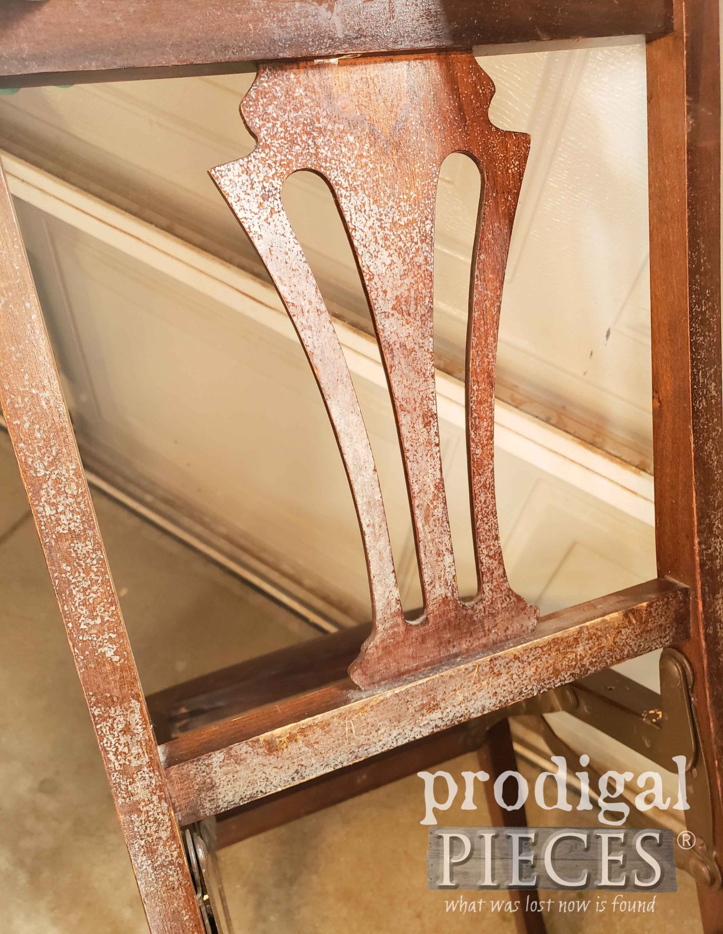 Damaged Vintage Folding Chair Back | prodigalpieces.com #prodigalpieces