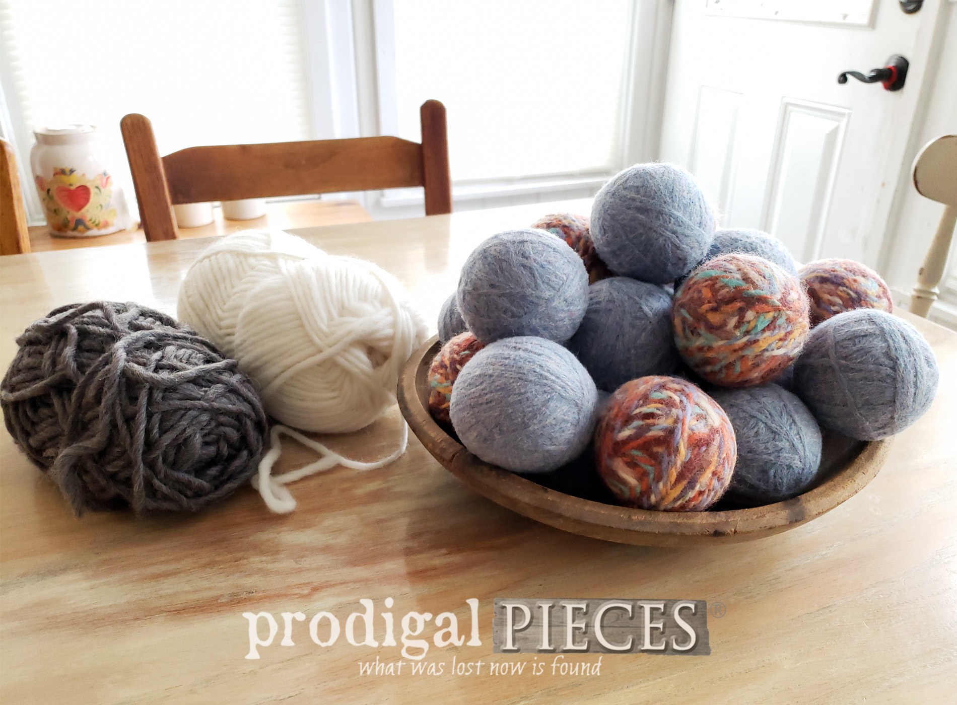 Featured DIY Wool Dryer Balls with Video Tutorial by Larissa of Prodigal Pieces | prodigalpieces.com #prodigalpieces #diy #home #laundry #upcycle #handmade #wool #crafts