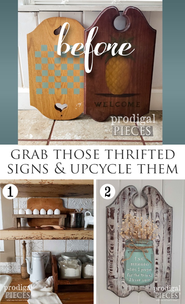 Upcycled Wooden Signs into Farmhouse Decor - Prodigal Pieces