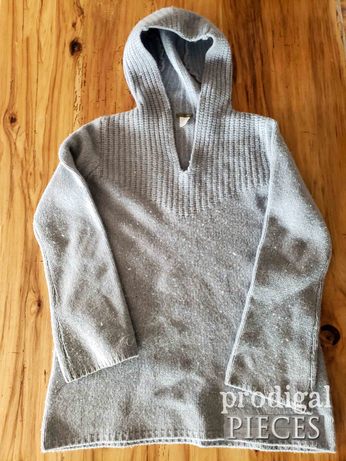 Wool Sweater Before Upcycle into Dryer Balls | prodigalpieces.com #prodigalpieces