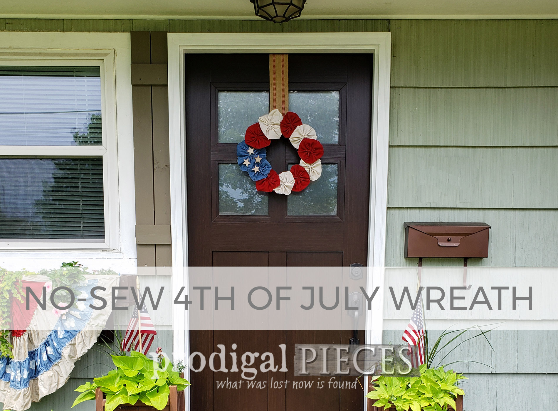 No-Sew 4th of July Wreath by Prodigal Pieces | prodigalpieces.com #prodigalpieces