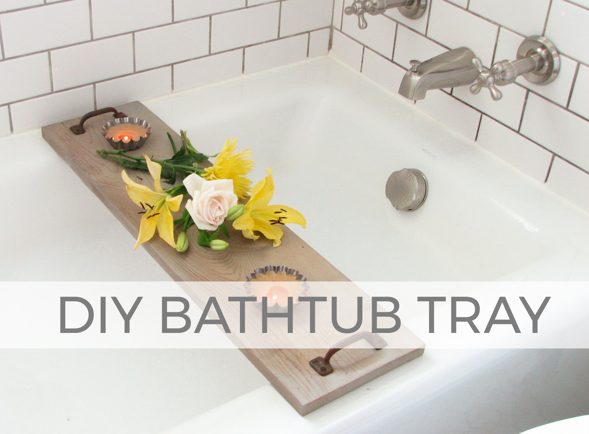 Create a gift that keeps giving ~ a DIY Bathtub Tray | Two styles defined in this tutorial by Larissa of Prodigal Pieces | prodigalpieces.com #prodigalpieces