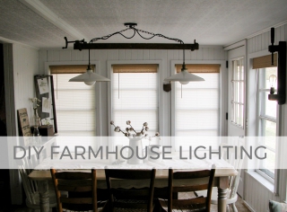 Create your own farmhouse decor with repurposed DIY lighting | Tutorial by Larissa of Prodigal Pieces | prodigalpieces.com #prodigalpieces