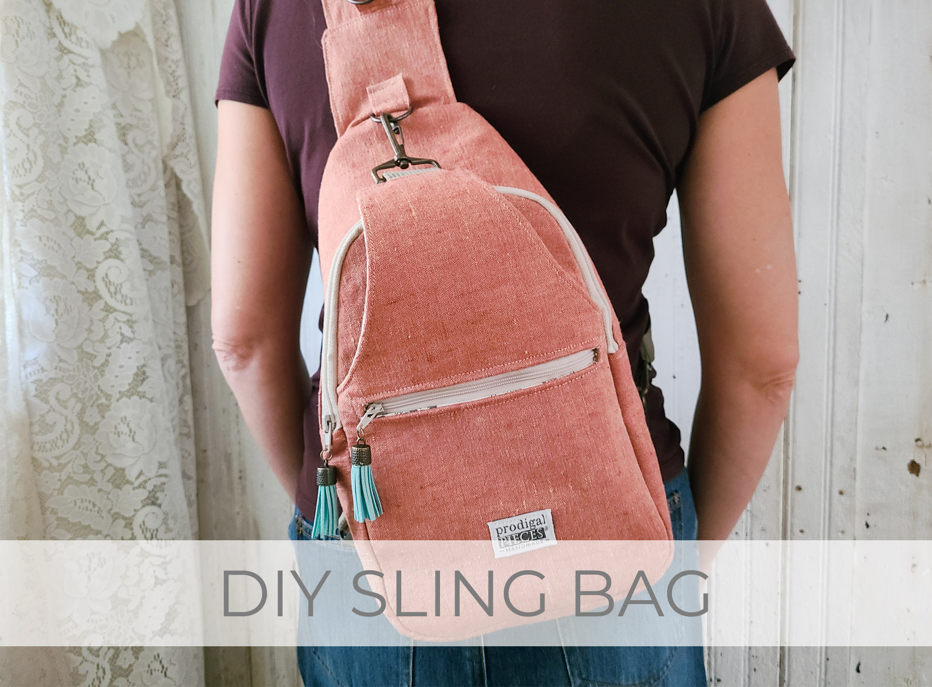 DIY Sling Bag from Refashioned Shirt by Larissa of Prodigal Pieces | prodigalpieces.com #prodigalpieces