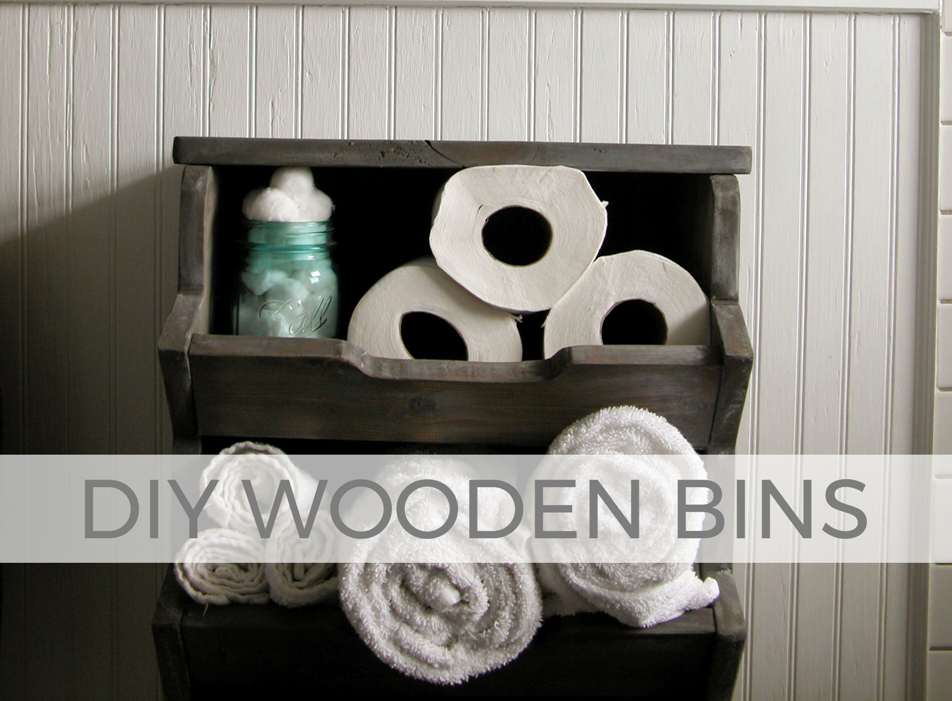 Build these DIY wooden bins for any room of your home | by Larissa of Prodigal Pieces | prodigalpieces.com #prodigalpieces