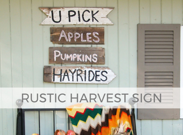 Celebrate the autumn season with this DIY Harvest Sign by Larissa of Prodigal Pieces | prodigalpieces.com #prodigalpieces