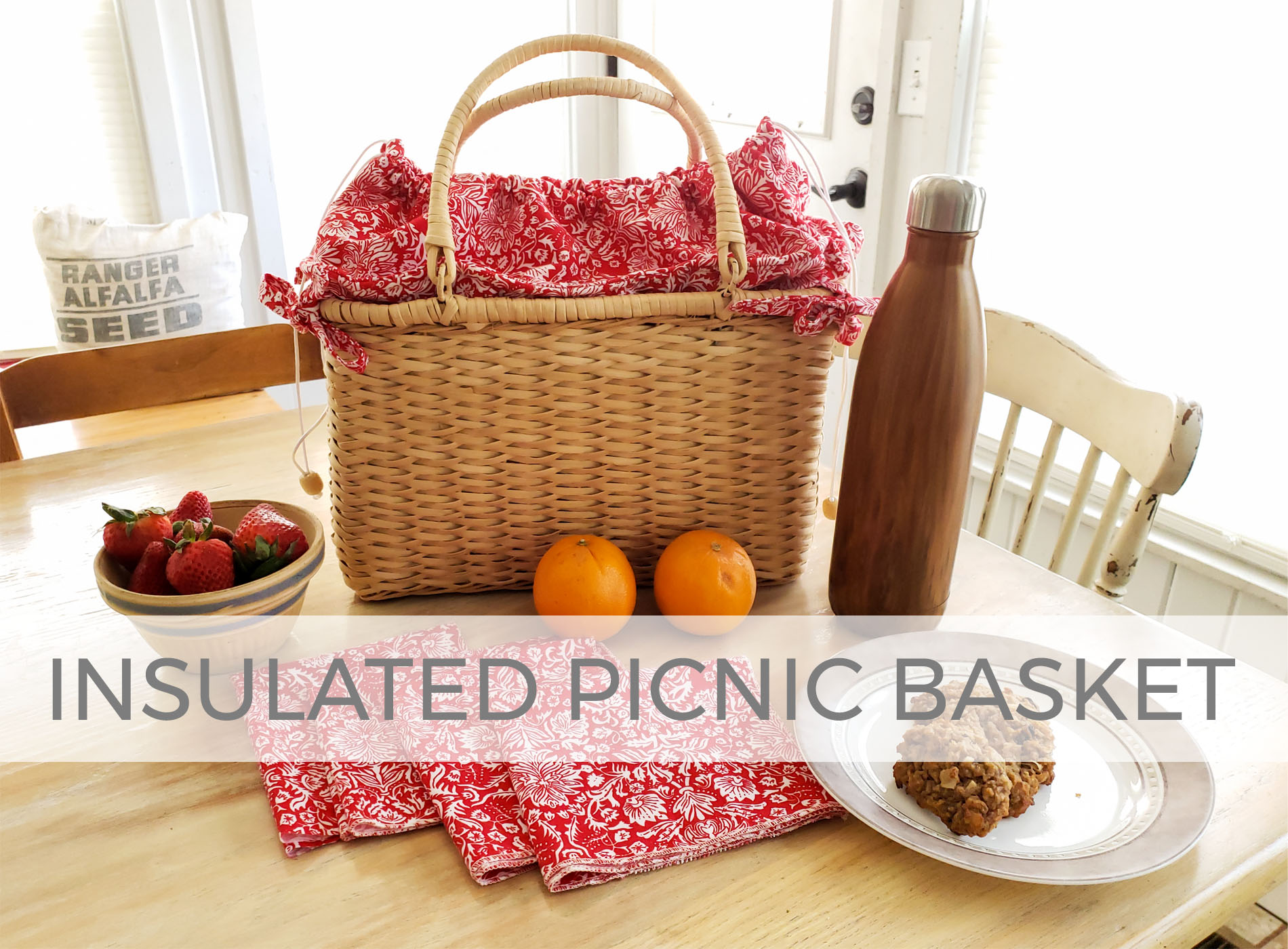 DIY Insulated Picnic Basket by Larissa of Prodigal Pieces | prodigalpieces.com #prodigalpieces