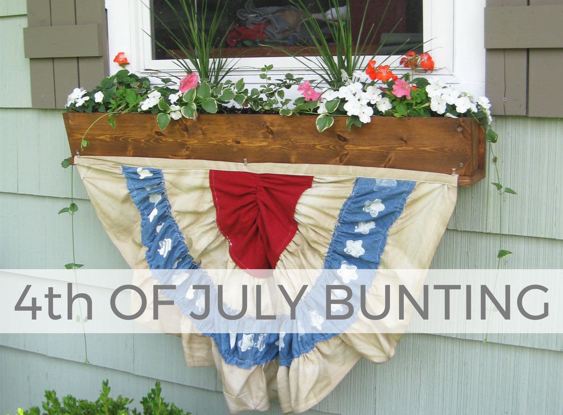 Grab those thrifted textiles and make this 4th of July Bunting with Larissa of Prodigal Pieces | prodigalpieces.com #prodigalpieces