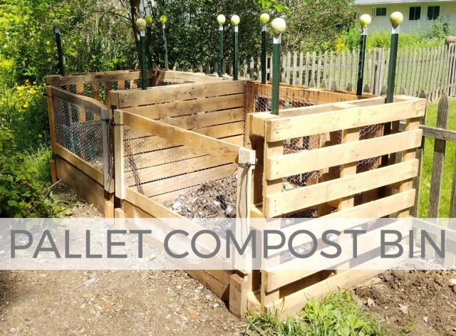 Build a compost bin with pallets | Tutorial by Larissa of Prodigal Pieces | prodigalpieces.com #prodigalpieces