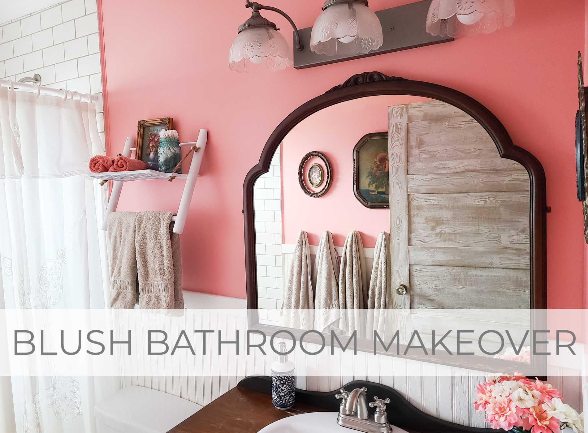 Showcase Blush Bathroom Makeover by Larissa of Prodigal Pieces | prodigalpieces.com #prodigalpieces