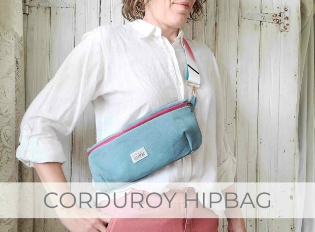 Showcase of DIY Corduroy Hipbag from Refashioned Pants by Larissa of Prodigal Pieces | prodigalpieces.com #prodigalpieces