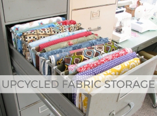 Store your fabric in your upcycled filing cabinets for ease of use | Prodigal Pieces | prodigalpieces.com