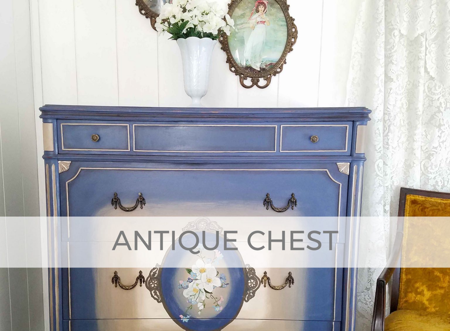 Antique Chest of Drawers Hand-Painted by Larissa of Prodigal Pieces | prodigalpieces.com #prodigalpieces