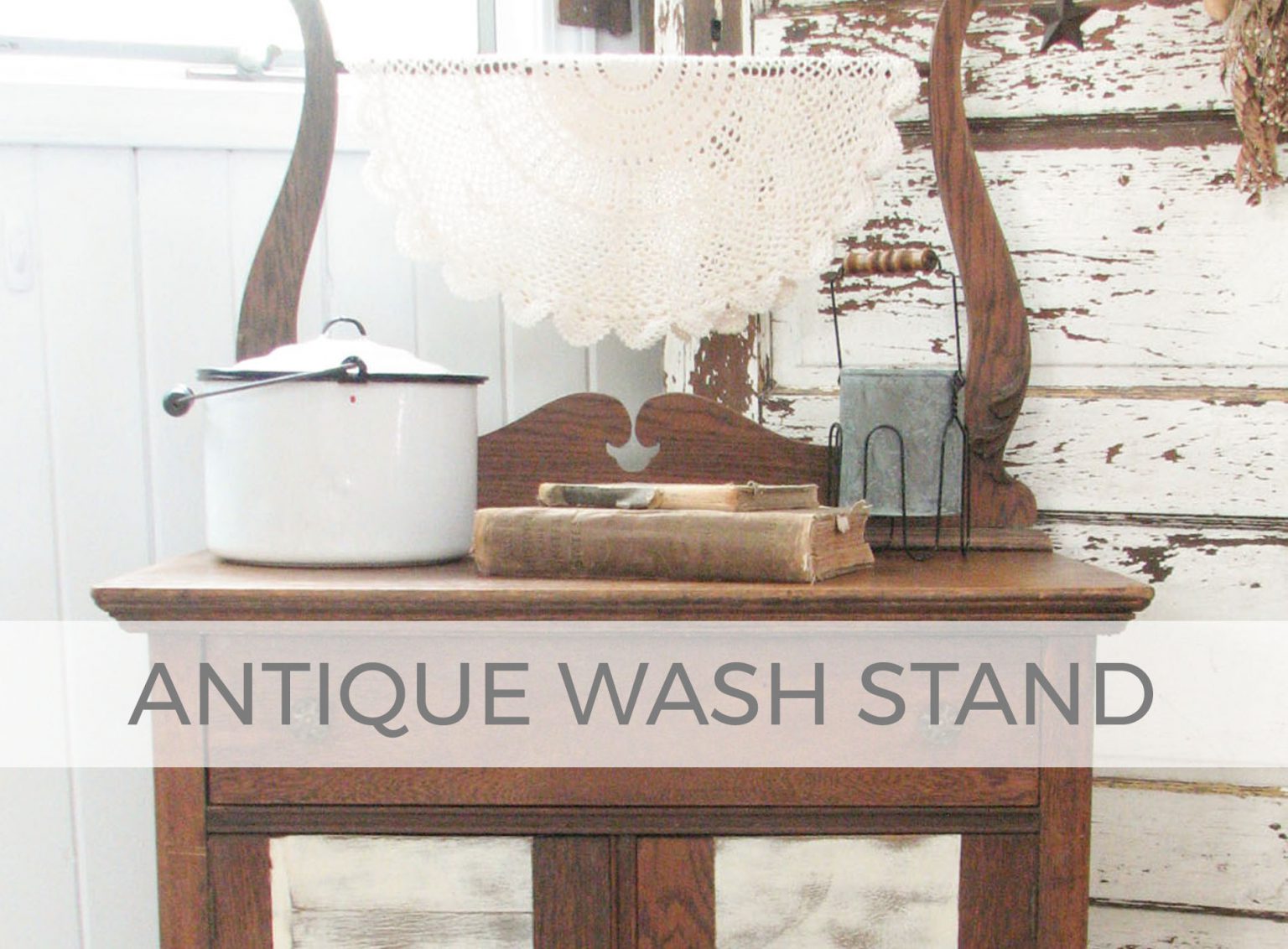 Antique Wash Stand by Larissa of Prodigal Pieces | prodigalpieces.com
