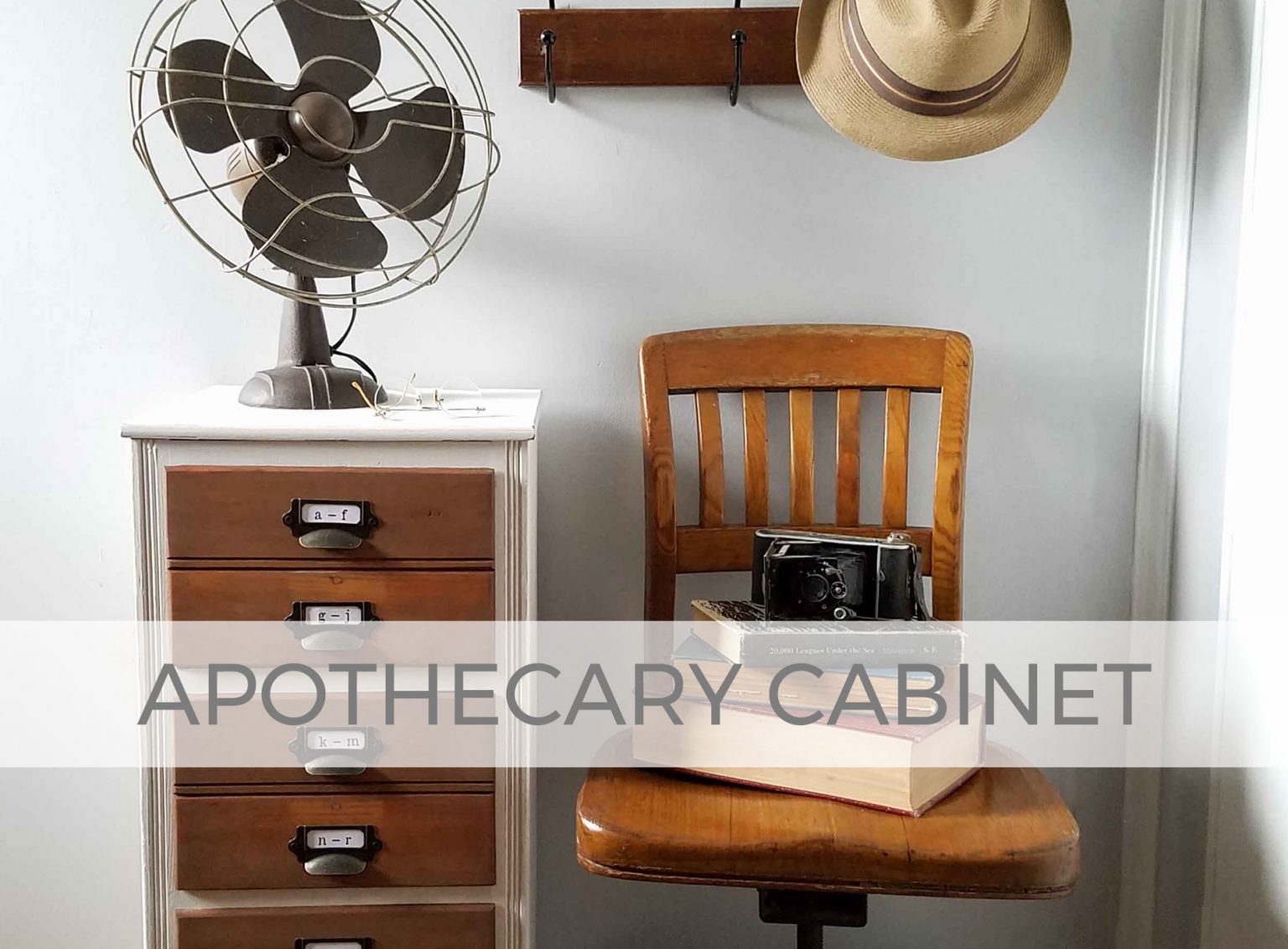 Apothecary Cabinet from Messed Up Filing Cabinet by Livin' Real with Larissa | livinrealwithlarissa.com #livinrealwithlarissa