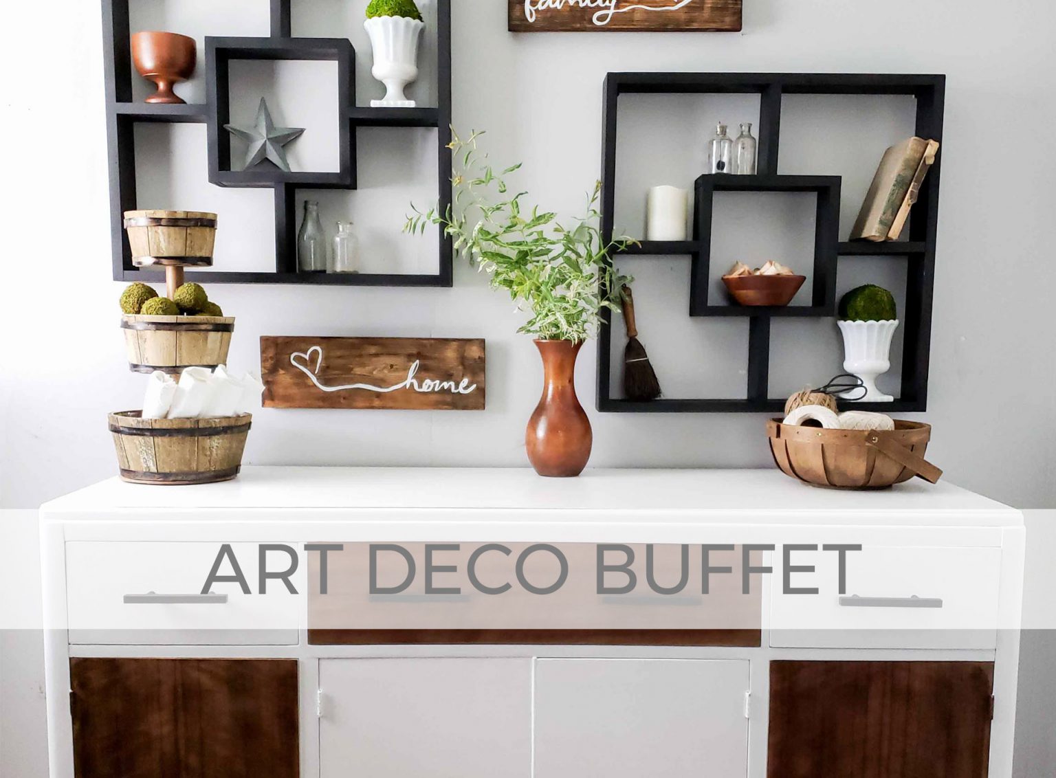An Art Deco Buffet Modern Makeover by Livin' Real with Larissa | livinrealwithlarissa.com