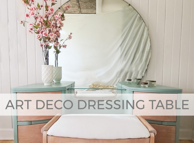 Antique Art Deco Dressing Table Makeover by Prodigal Pieces | prodigalpieces.com